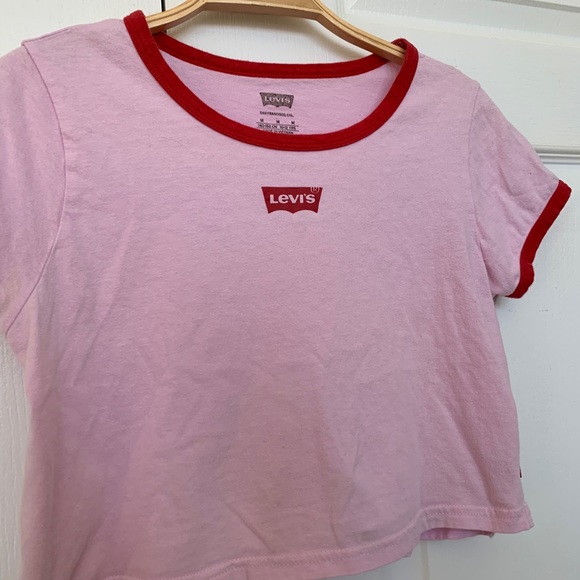 Levi’s Pink Shirt and White Crew - Picture 3 of 7